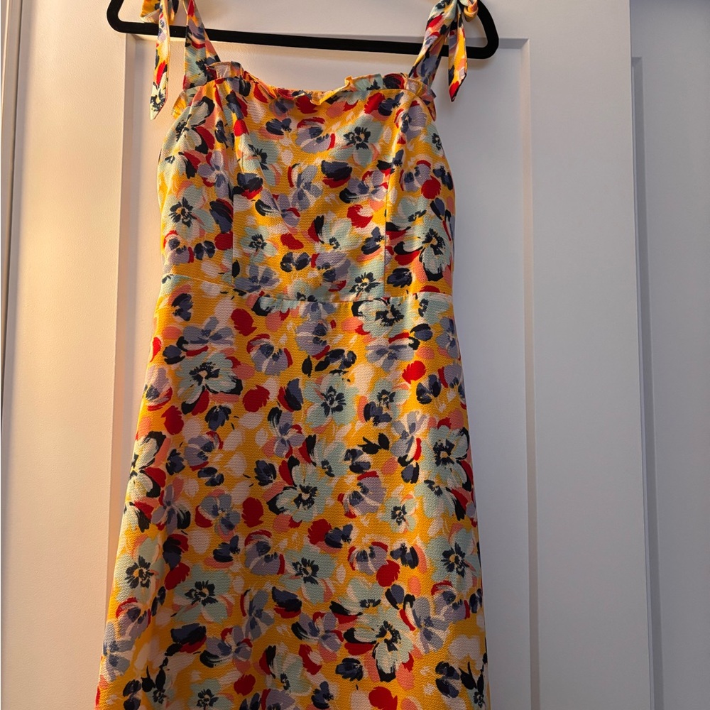 BCBGeneration Yellow Floral Dress
